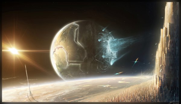 Сфера Дайсона Stellaris арт