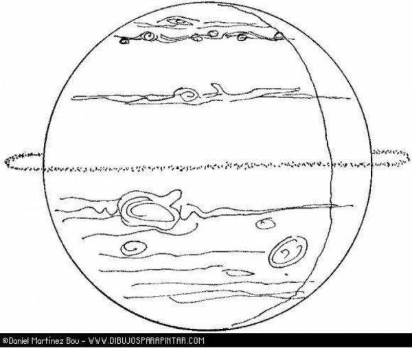Планета Юпитер раскраска