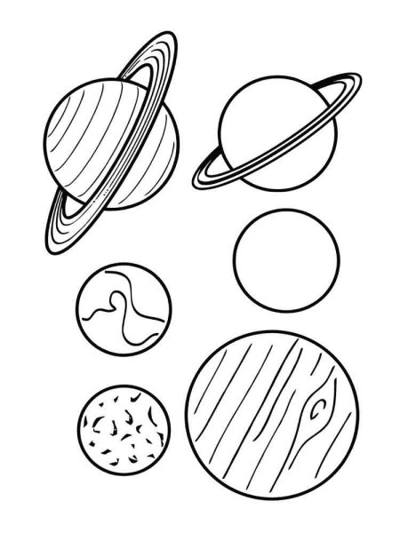 Раскраска планеты солнечной системы для детей