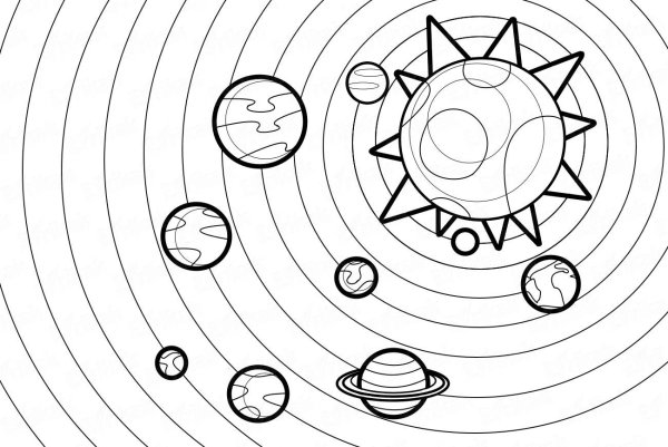 Планеты солнечной системы раскраска