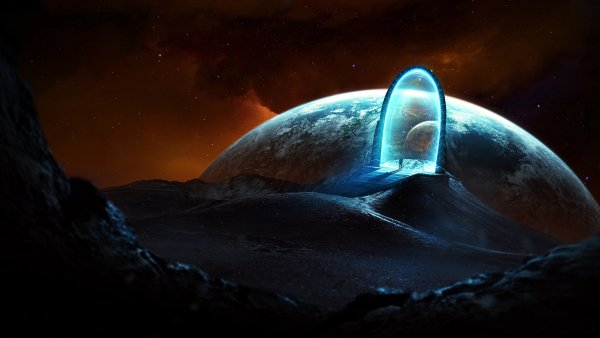 Космические пейзажи на земле