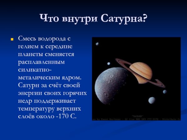 Сведения о Сатурне