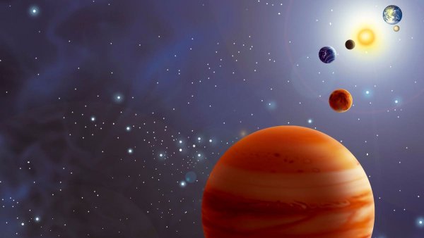 Планеты напополам внутр солнце