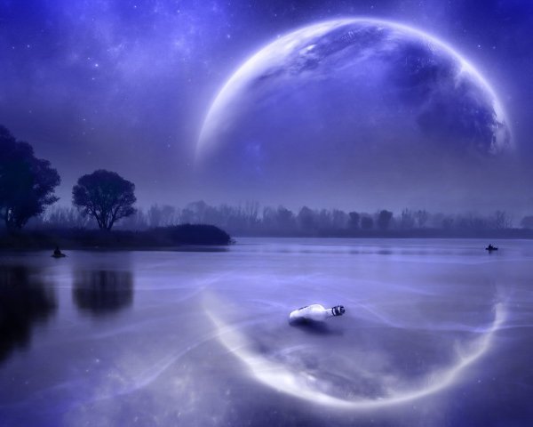 Фантастические ночные пейзажи