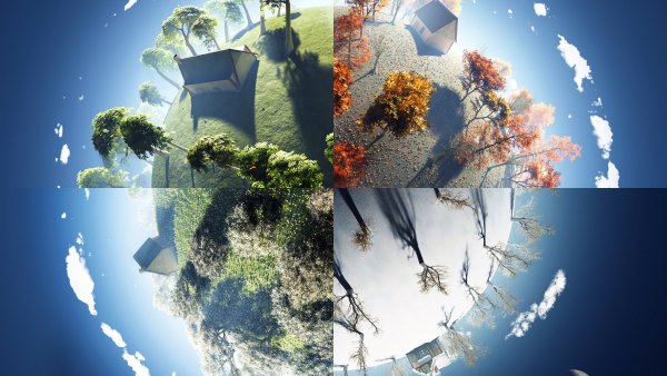 Смена времен года арт