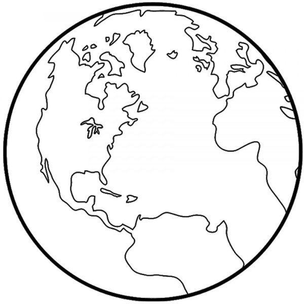 Земля раскраска