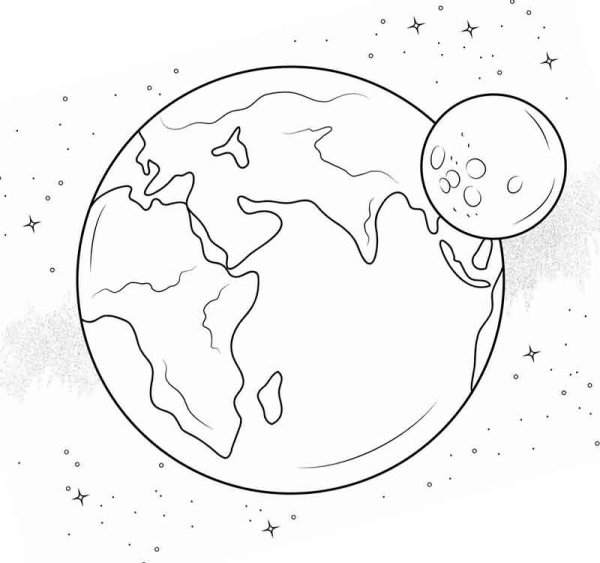 Планета земля контур