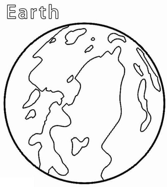 Планета земля раскраска