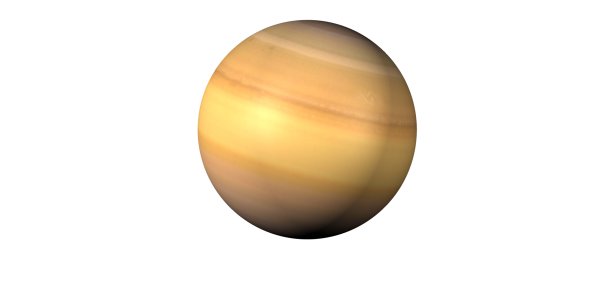 Планета Юпитер на белом фоне