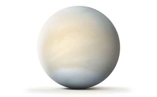 Венера Планета на белом фоне