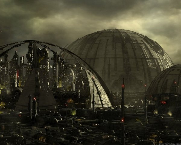 Город будущего под куполом