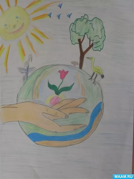 Рисунок на тему береги свою планету