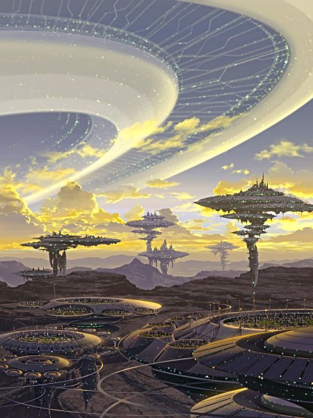 Space Colony концепт арт