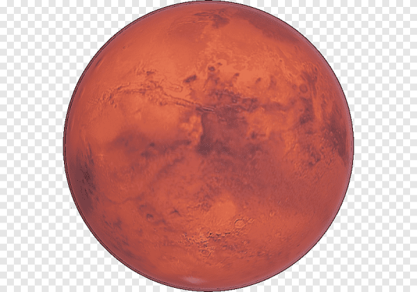 Планета оранжевого цвета