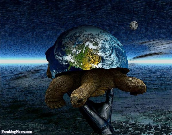 Планета земля на черепахе