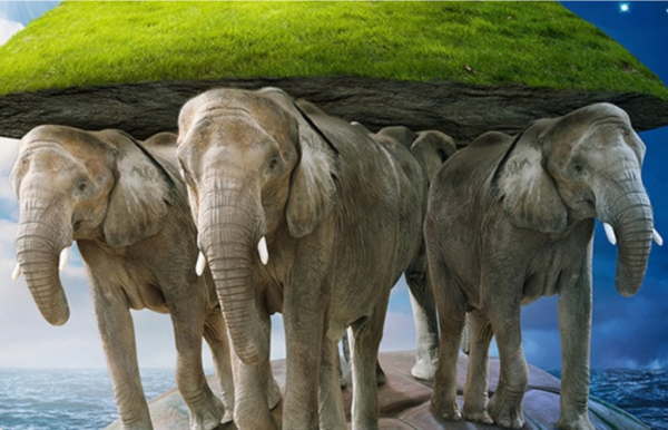 Земля на четырех слонах