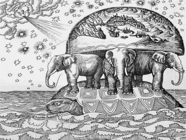 Земля на слонах и черепахе