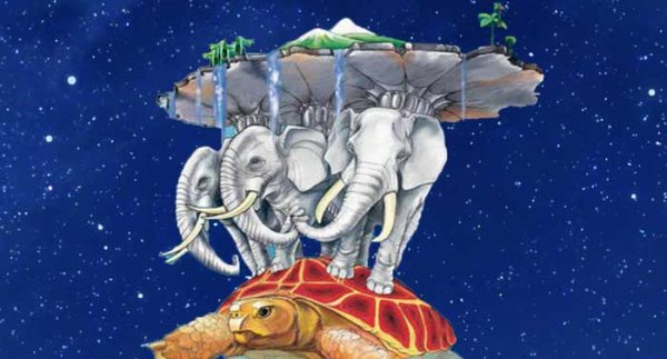 Земля на слонах и черепахе