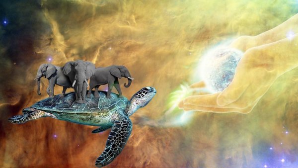 Черепаха три слона земля