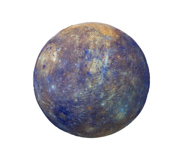 Планета Меркурий на прозрачном фоне