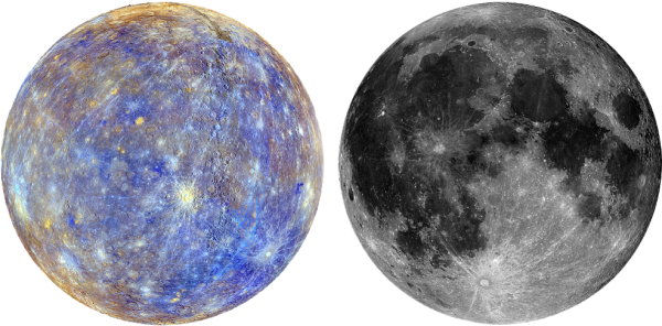 Планета Меркурий на прозрачном фоне