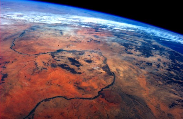 Река Нил из космоса