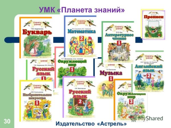 Учебно методический комплект Планета знаний