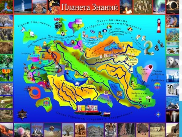 Карта Планета знаний 5 класс