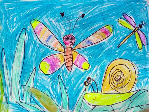 Рисунок на тему Планета насекомых