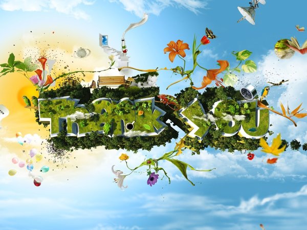 Яркие креативные обои