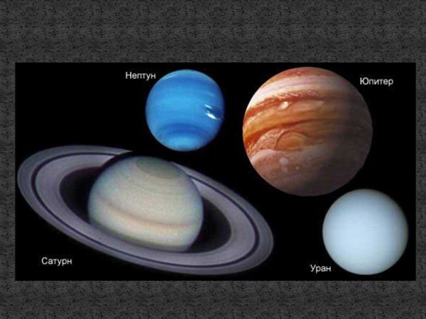 Планеты гиганты солнечной системы Уран и Нептун