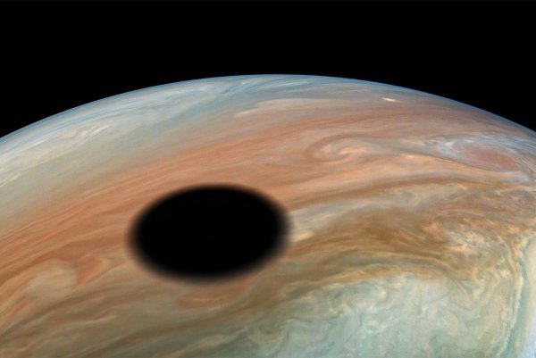 Тройное затмение на Юпитере