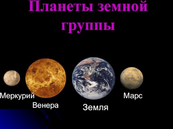 Планеты земной группы Меркурий