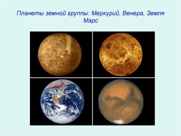 Планеты земной группы Меркурий