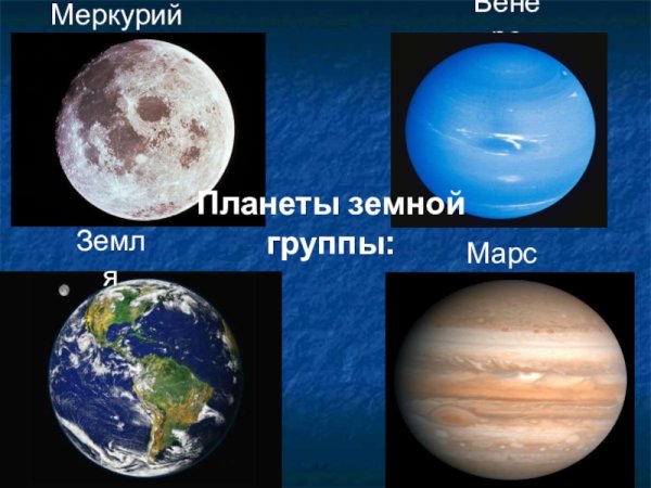 Меркурий Венера земля Марс