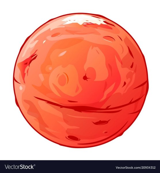 Планета Марс мультяшная