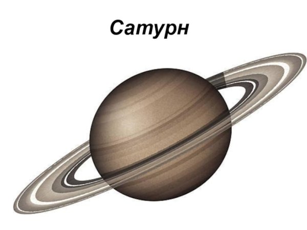 Сатурн на белом фоне