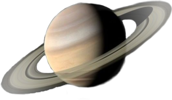 Сатурн на белом фоне