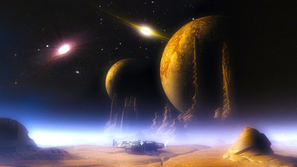 Космические пейзажи на земле