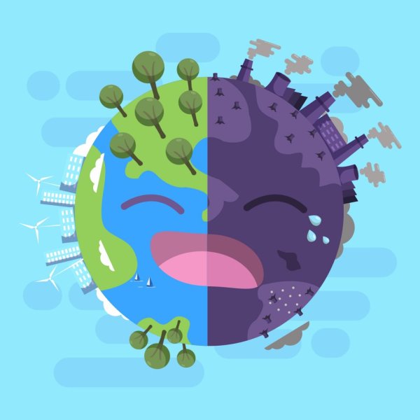 Загрязнение планеты для детей