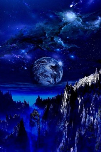 Планета ночью