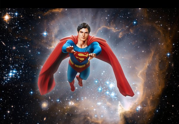 Супергерой летит