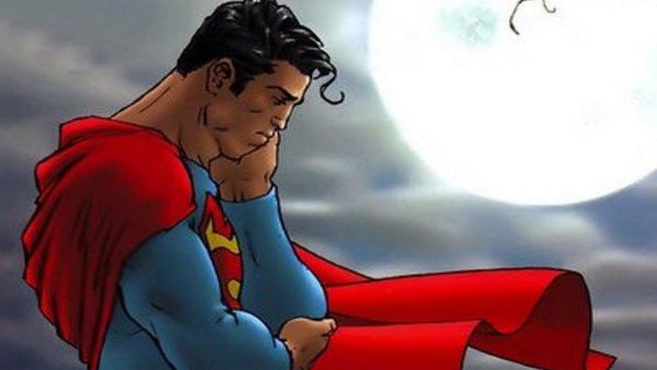 Грустный Супермен