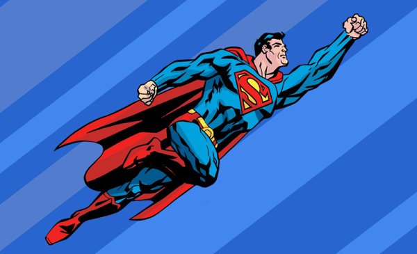 Супергерой летит