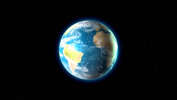 Земля из космоса вертикально