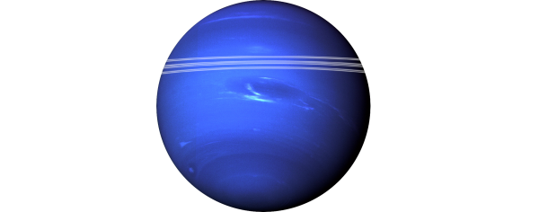 Нептун Планета на белом фоне