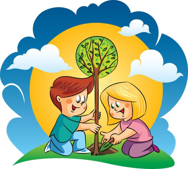 Природа и человек мультяшные