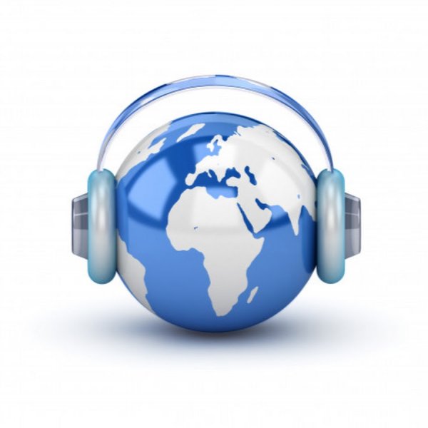 Земля с наушниками