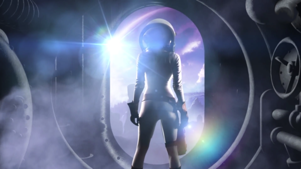 Девушка в скафандре