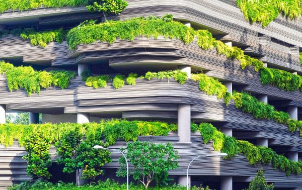 Сингапур архитектура вертикального озеленения